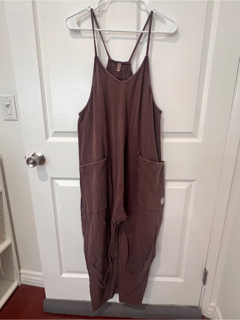 Free People Brown Sleeveless Utility Jumpsuit